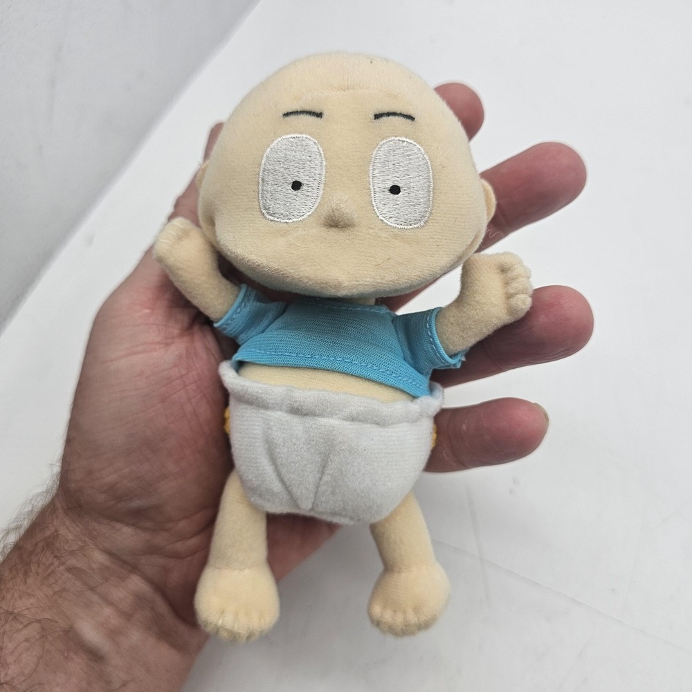 Vintage Rugrats Tommy Pickles Plush Stuffed Toy Small Beige Diaper 2001